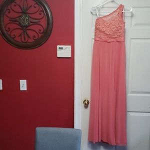 David's Bridal dress parfait color